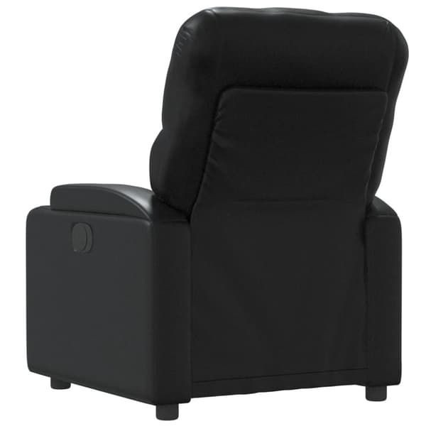 vidaXL Reclinerfåtölj svart konstläder