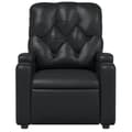 Miniatyrbild 7 av 11: vidaXL Reclinerfåtölj svart konstläder
