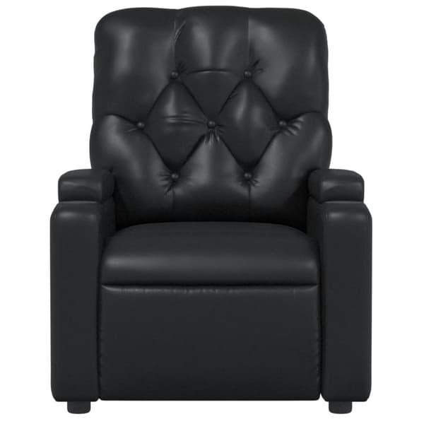 vidaXL Reclinerfåtölj svart konstläder