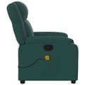 Miniatyrbild 5 av 7: vidaXL Massagefåtölj mörkgrön tyg