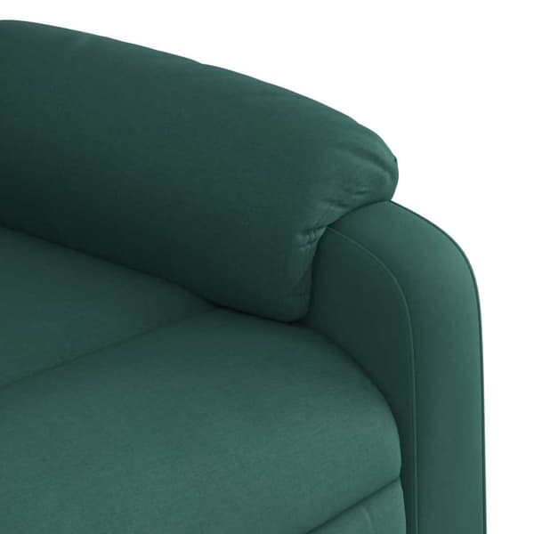 vidaXL Massagefåtölj mörkgrön tyg
