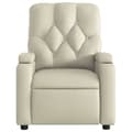Miniatyrbild 5 av 11: vidaXL Reclinerfåtölj gräddvit konstläder