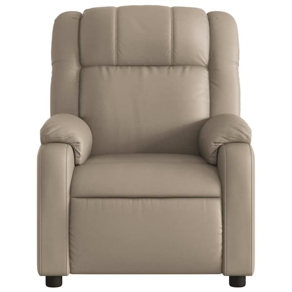 vidaXL Massagefåtölj cappuccino konstläder