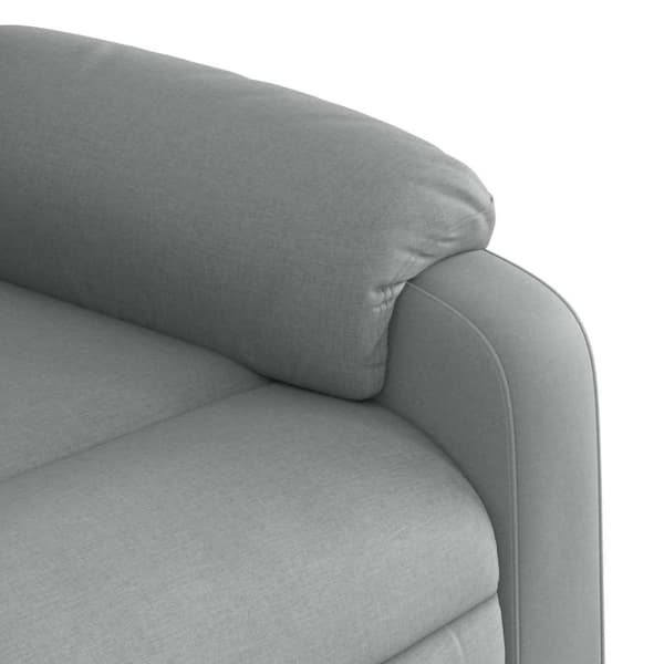 vidaXL Massagefåtölj ljusgrå tyg