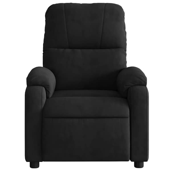 vidaXL Massagefåtölj svart mikrofibertyg