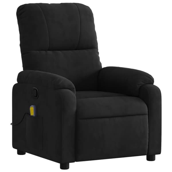 vidaXL massagestol mikrofiberstof sort