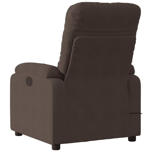 vidaXL Massagefåtölj brun mikrofibertyg