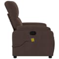 Miniatyrbild 6 av 9: vidaXL Massagefåtölj brun mikrofibertyg