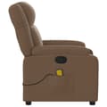 Miniatyrbild 6 av 8: vidaXL Massagefåtölj brun tyg