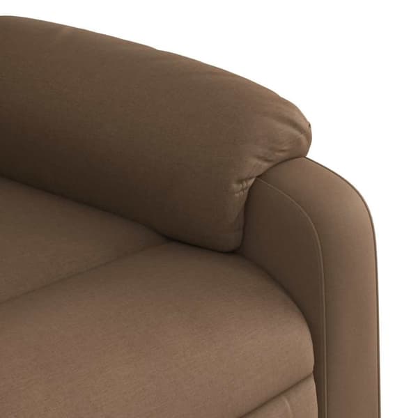 vidaXL Massagefåtölj brun tyg