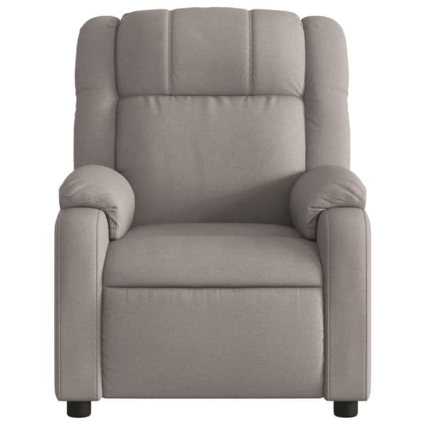 vidaXL Reclinerfåtölj taupe tyg