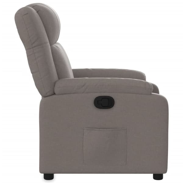 vidaXL Reclinerfåtölj taupe tyg