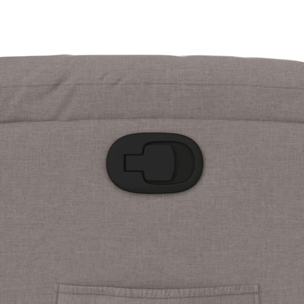 vidaXL Reclinerfåtölj taupe tyg