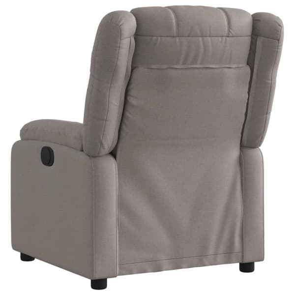 vidaXL Reclinerfåtölj taupe tyg