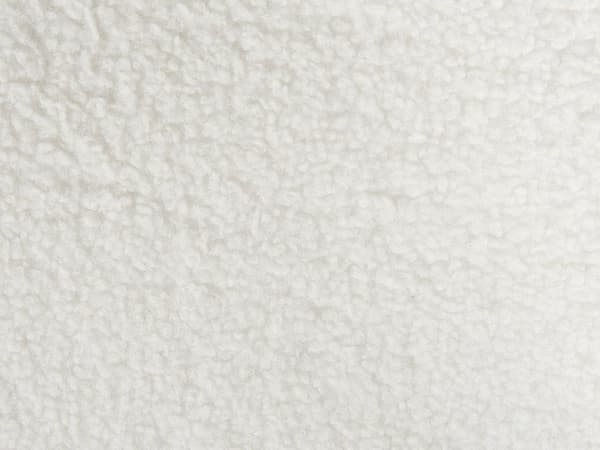 3-seters sofa Hvit Boucle stoff Mykt, nubret metallben Svart dekorativ kant retro Glam Kunst Dekor stil