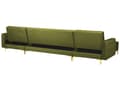 Miniatyrbilde 7 av 9: Hjørnesofa Grønn Fløyel Tuftet stoff Moderne U-formet Modulær 5-seter med sjeselonger