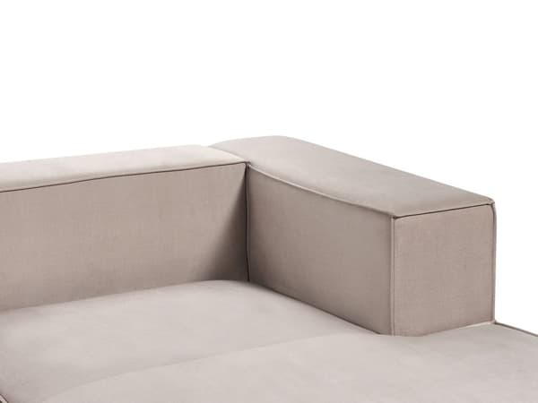 Hörnsoffa Vänstervänd 2-sitsig Taupe Sammet Klädd med Armstöd Minimalistisk Stil Vardagsrum