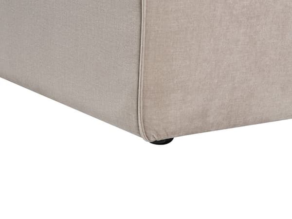 Hörnsoffa Vänstervänd 2-sitsig Taupe Sammet Klädd med Armstöd Minimalistisk Stil Vardagsrum
