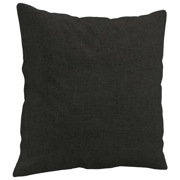 vidaXL 3-personers sofa med pyntepuder 180 cm stof sort