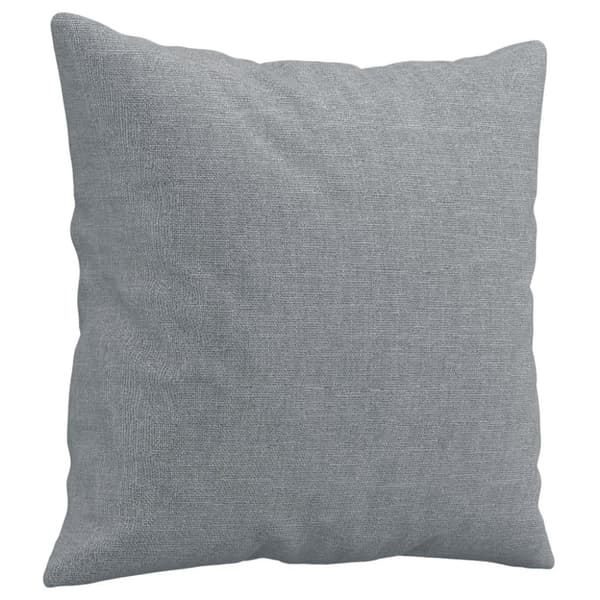 vidaXL 2-sits soffa med prydnadskuddar ljusgrå 140 cm tyg