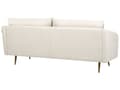 Miniatyrbilde 5 av 11: Sofa Beige Polyester 3-seters ryggpolstret sete Metall Gyllen Ben Retro Glamour