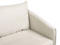 Miniatyrbilde 6 av 11: Sofa Beige Polyester 3-seters ryggpolstret sete Metall Gyllen Ben Retro Glamour