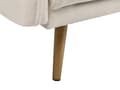 Miniatyrbilde 10 av 11: Sofa Beige Polyester 3-seters ryggpolstret sete Metall Gyllen Ben Retro Glamour