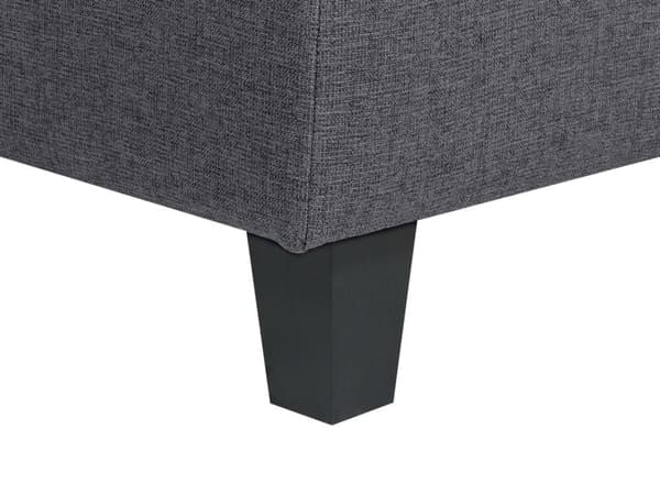 Kulmamoduuli tummanharmaa yhdelle kangasverhoilu muovijalat modulaarinen skandinaavinen