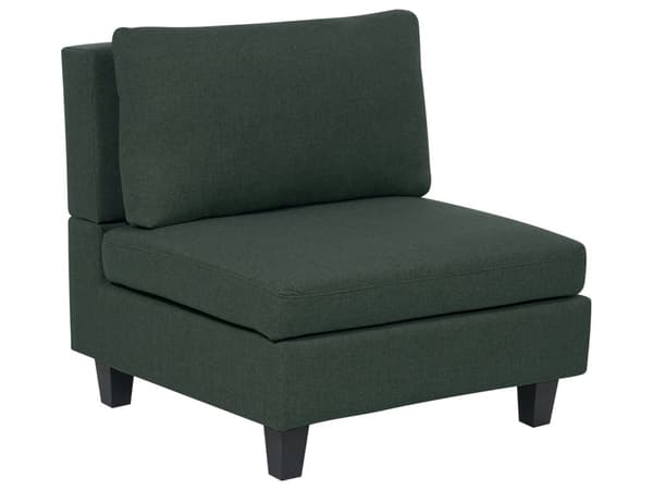 Midtersektion Grøn Stof 1 Personers Sofamodul uden Armlæn Klassisk Moderne Sofastol Modulsofa Stue Indretning Høj Kvalitet