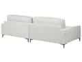 Miniatyrbilde 5 av 11: Høyrehånds hjørnesofa Lysegrå stoff Polyester Metall Svarte ben 190 x 272 x 83 cm Polstret rygg 3-seters L-formet Moderne stil Stue