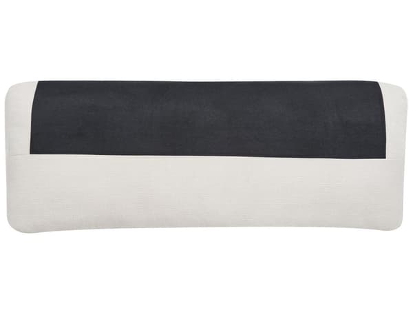 Venstrehånds hjørnesofa Off-White stoff Polyester Metall Svarte ben 190 x 272 x 83 cm Polstret rygg 3-seters L-formet Moderne stil Stue