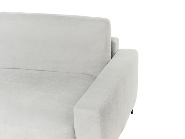 Venstrehånds hjørnesofa Lysegrå stoff Polyester Metall Svarte ben 190 x 272 x 83 cm Polstret rygg 3-seters L-formet Moderne stil Stue