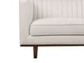 Miniatyrbilde 6 av 9: Sofa Beige Polyester Polstret 3-seter Moderne Sofa Stil Stue Brede Armlener Tuftet Ryggstøtte