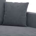 Miniatyrbild 5 av 8: vidaXL Soffa 2-sits mörkgrå 140 cm sammet
