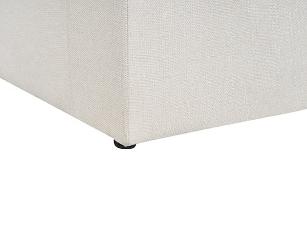 Sofa i Lysebeige-stoff med polstret 3-seters sofa med tykk polstret rygg Classic Living Room Sofa