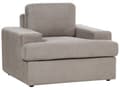 Miniatyrbilde 7 av 11: Sofasett i taupe stoff Polstret 4-seter med lenestol Polstret tykk rygg Classic Living Room Sofa