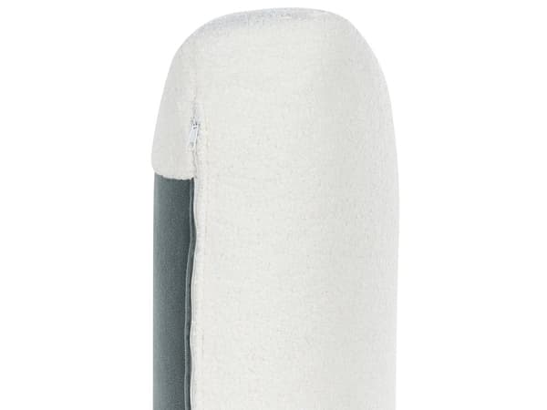 Sofa i Hvit-boucle med polstret 3-seters sofa med tykk polstret rygg Classic Living Room Sofa