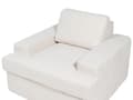 Miniatyrbilde 10 av 11: Sofasett i lysebeige stoff med polstret 5-seter og lenestol med polstret, tykt polstret rygg Classic Living Room sofa