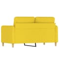 Miniatyrbillede 5 af 8: vidaXL 2-personers sofa 120 cm stof lysegul