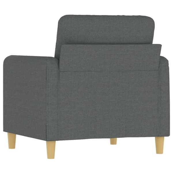 vidaXL lænestol 60 cm stof mørkegrå
