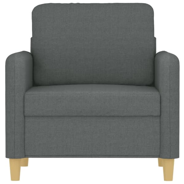 vidaXL lænestol 60 cm stof mørkegrå