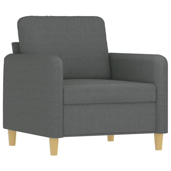 vidaXL lænestol 60 cm stof mørkegrå