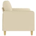 Miniatyrbillede 3 af 8: vidaXL 2-personers sofa 140 cm stof cremefarvet