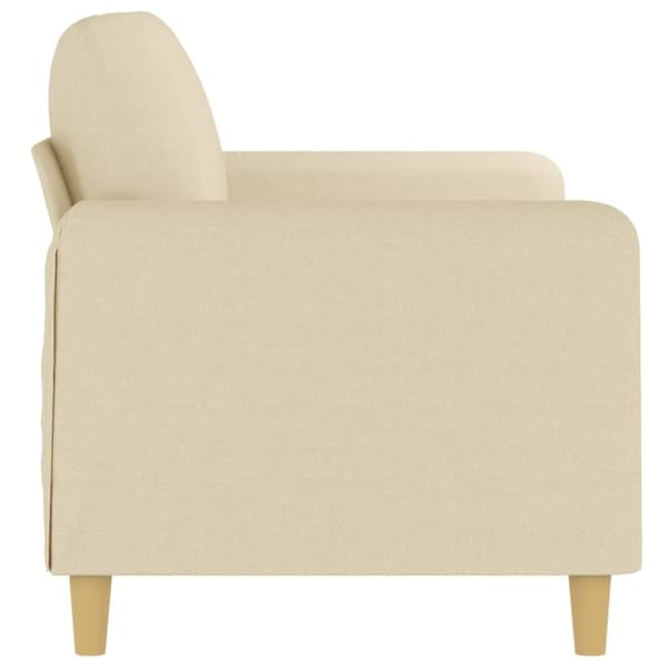 vidaXL 2-personers sofa 140 cm stof cremefarvet