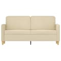 Miniatyrbillede 2 af 8: vidaXL 2-personers sofa 140 cm stof cremefarvet