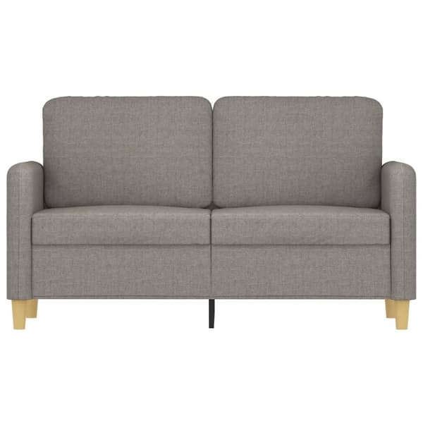 vidaXL 2-sitssoffa taupe 120 cm tyg