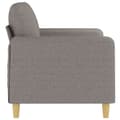 Miniatyrbild 4 av 8: vidaXL 2-sitssoffa taupe 120 cm tyg