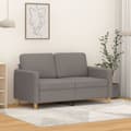 Miniatyrbild 1 av 8: vidaXL 2-sitssoffa taupe 120 cm tyg