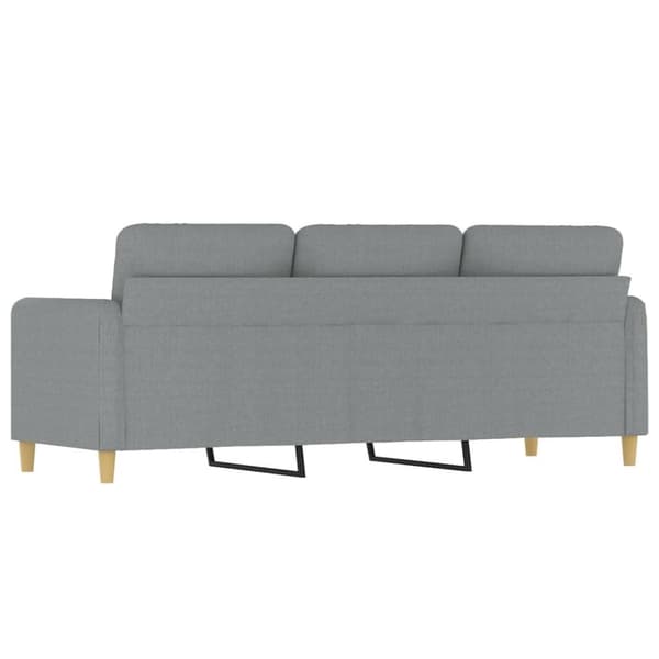 vidaXL 3-personers sofa 180 cm stof lysegrå