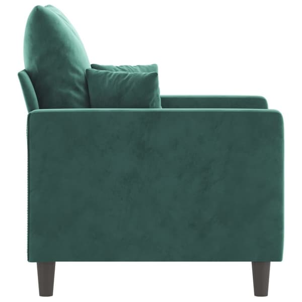 vidaXL lænestol 60 cm velour lysegrøn